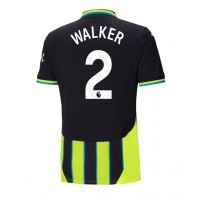 Camiseta Manchester City Kyle Walker #2 Visitante Equipación 2024-25 manga corta